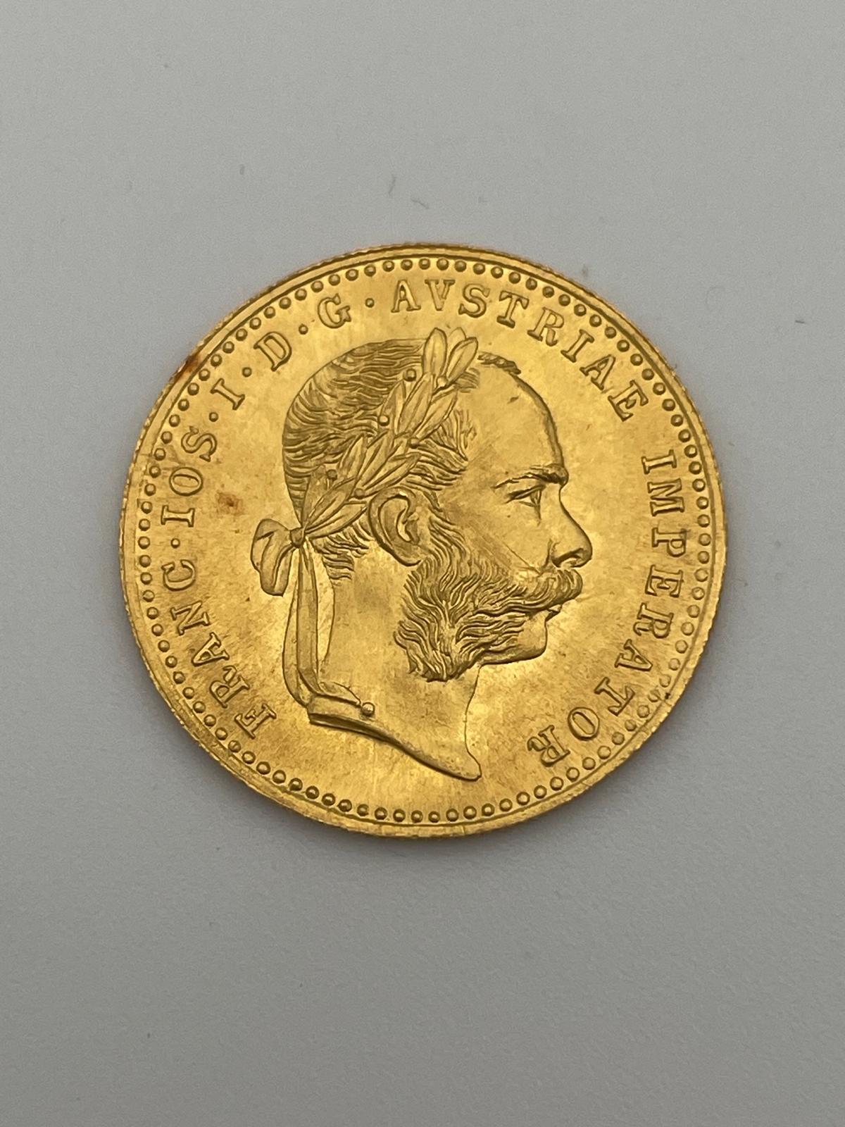 Historische Goldmünze aus einer Sammlung im Nachlass.