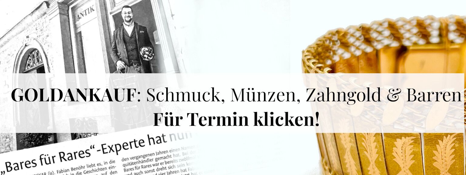 Goldmünze aus einem Nachlass als Beispiel für unterschiedliche Verkaufswege.